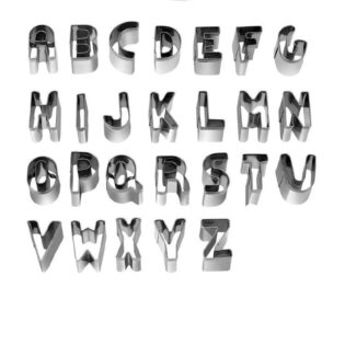 Metal Alphabet Cookie Cutter
