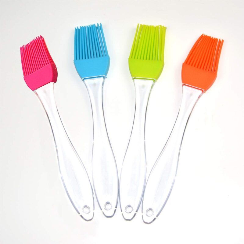 Silicone Brush Plastic Handle Small