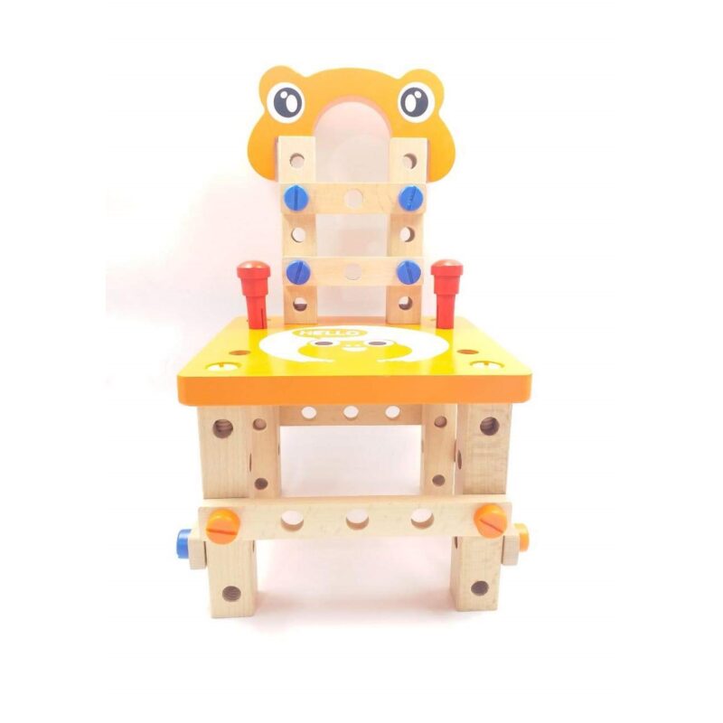 Wooden DIY Tool Chair (T-04) - Image 2