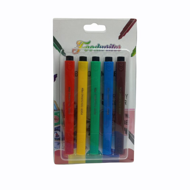 Edible Food Marker Set - 5pcs Multi