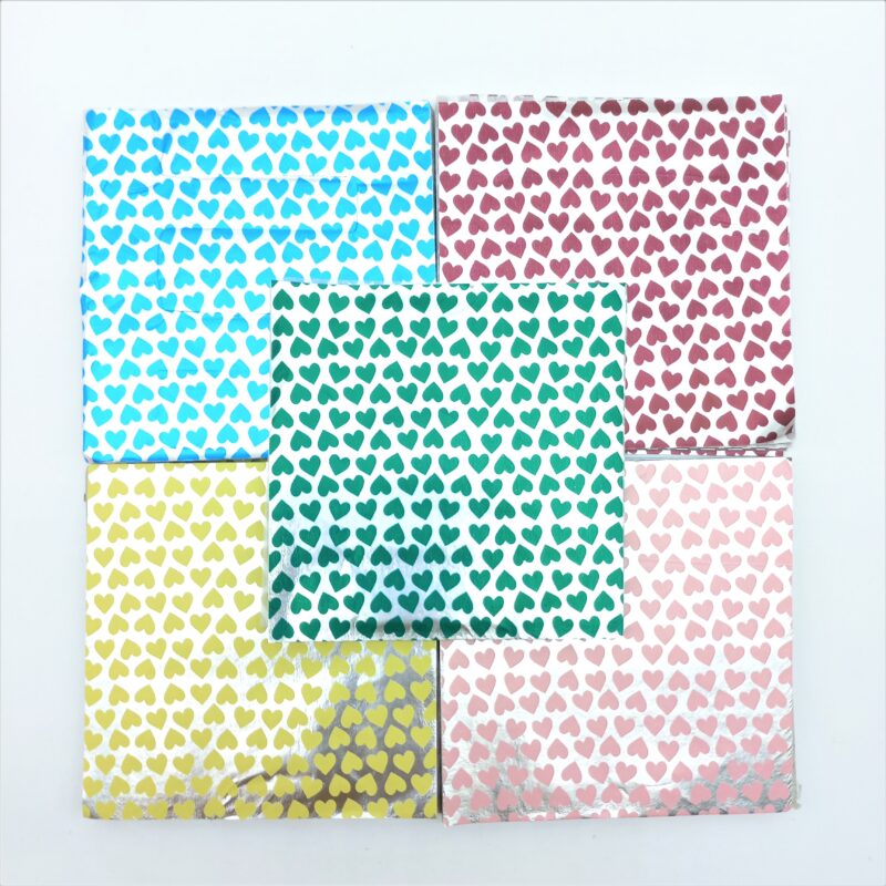 Chocolate Foil Design Small Heart #CF-03